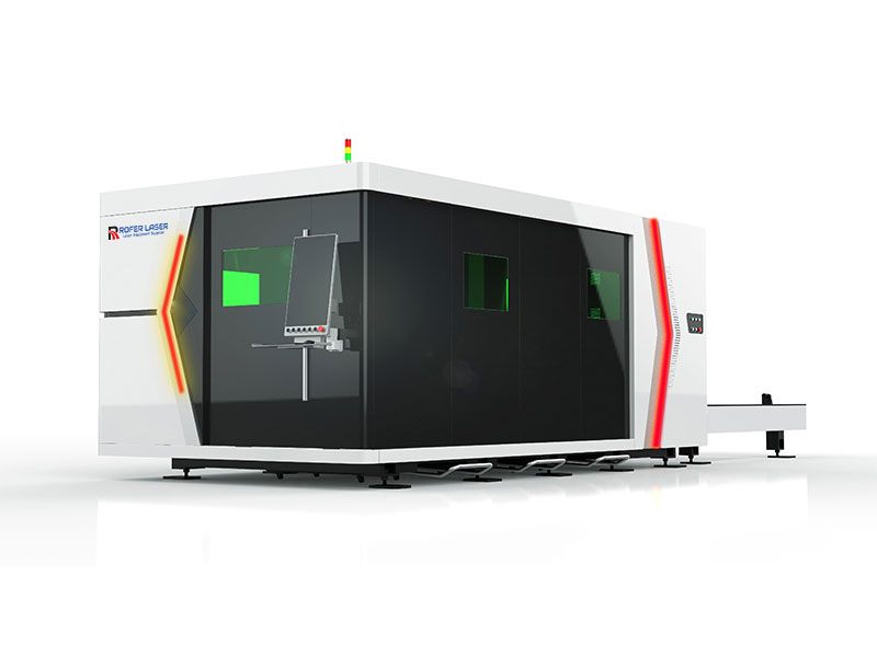 인클로저 보호 금속 섬유 레이저 절단 기계