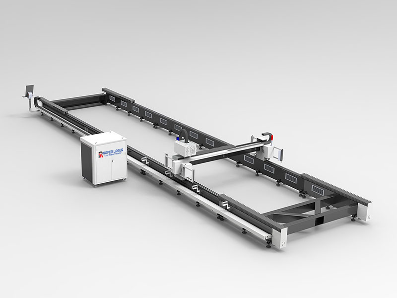 지상 레일 금속 섬유 레이저 절단 기계
